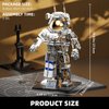 TYCOLE City Space Astronaut Building Toy Set -Translucent Classic Spaceman Model Building Block Set with Display Stand,Home or Office Decor,Idea Christmas Birthday Gift for Adults&Kids 8+ (860PCS)