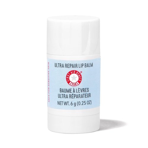First Aid Beauty - Ultra Repair Lip Balm, Instant Hydration and Moisture for Soft, Supple & Plump Lips, Concentrated Formula of Botanical Oils, Butters & Waxes, Cruelty Free, 0.25 oz