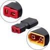Youme 4Pcs Deans T to XT60 Male Female Connector No Wires Adapter Plug Compatible with RC Car Truck Boat NiMH Lipo Battery Balance Charger ESC