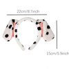 RUITASA Dalmatian headband, Dog Ears Headband, Dalmatian Headband Ears Adult Bulk, Dalmatian Ears for Girls Halloween Christmas Cosplay Party Favors Supplies