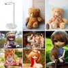 NUOBESTY Doll Stands Display Holder Figures Display Rack Doll Bracket Support Teddy Bear Stand Birthday Party Favor for Kids Girls White 30cm 4pcs