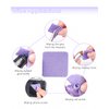 600 PCS Lint Free Nail Wipes, BQAN Nail Polish Remover Pads Pink For lash extensions & Nail Polish Bottle With 5PCS Nail Soak Off Clips (Purple)
