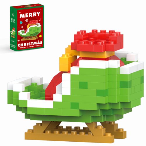 HGCYCF Christmas Sledges Building Blocks Set Compatible with Lego Advent Calendar 2024 Stacking New Toys Holiday Present Box New Year Xmas Gifts for Kids for Boys & Girls and Adults