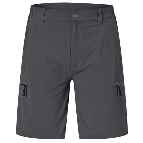 Rdruko Men's Hiking Cargo Shorts Quick Dry Lightweight Outdoor Work Casual Travel Summer Shorts with 6 Zipper Pockets(Dark Grey, US 38)