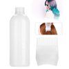 ZJchao Root Comb Applicator Bottle, 160ml Hair Dye Bottle with Graduated Scale, Profssional Brush Applicator Comb Hairdressing Coloring Styling Tool (White)