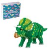 Larcele Micro Building Blocks Dinosaur Set, DIY Mini 3D Building Toy Bricks,1737 Pieces KLJM-06 (Triceratops)