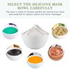 Facial Brush Silicone Facial Mask Mixing Bowls, Mask Mixing Bowls, Face Mask Mixing Bowl Set for Beauty 3 Pcs
