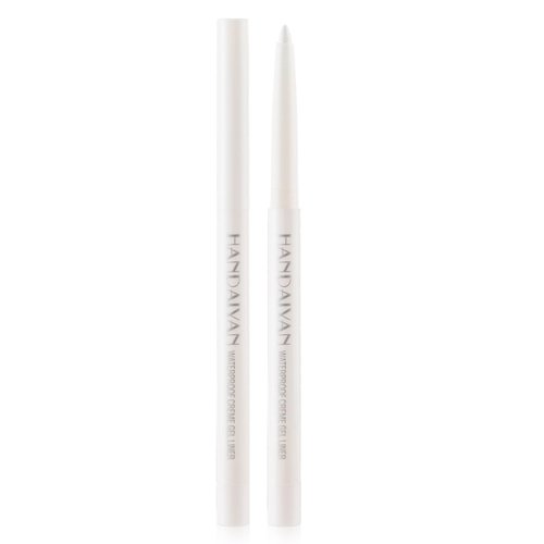 DekRion Eyeliner Pencil, Waterproof Eyeliner Long-lasting, White Eyeliner, High-Pigmented Colorful Eyeliners Easy To Use Eyeliner Pen for Women, White