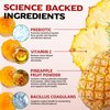 Feminine Balance Gummies for Women pH - Prebiotic & Probiotic Gummies with Bacillus Coagulans, Vitamin C & Pineapple Extract - Hawaiian Pineapple Flavor, Immune Support, Vegan Friendly 60 Count