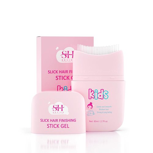 SEVICH Pink Cloud Kids Broken Hair Finishing Stick Gel 2.7fl oz - Hair Gel for Toddlers, Kids Light Smell Hair Style Product, Mild Ingredients Designed for Children's Hair