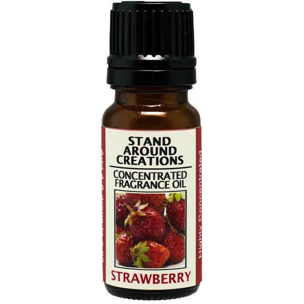 Concentrated Fragrance Oil - Scent - Strawberry: Fresh, juicy notes of vine ripe strawberries Made w/natural essential oils. (.33 fl.oz.)