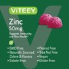 Zinc Gummies Adult & Teens - 50mg - Immune Health Support & Antioxidant Support - Vitamin Zinc Supplement - Vegan, Gelatin Free, GMO Free - Tasty Chewable Berry Flavored Gummy