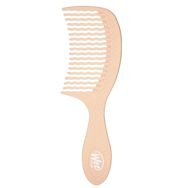 Wet Brush Go Green Coconut Oil Infused Treatment Comb - Wide Tooth Hair Detangler with WaveTooth Design that Gently and Glides Through Tangles - No Split Ends and No Damage