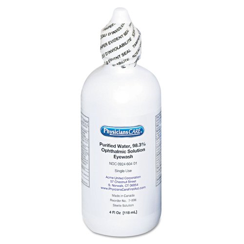 PhysiciansCare Eye Wash Solution, 4 Ounce Bottle