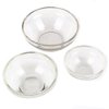 3Pcs Glass Facial Mask Mixing Bowl 3 Sizes Essential Oil Bowl DIY Face Mask Bowl Cosmetic Skincare Beauty Tool for Professional Salon or Home Use, Transparent