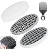AEARY Curling Hair Brush Set with a Comb, Silicone Curl Brush for Men Women, Twist Brush for Afro Curls, Washable and Durable, Two-Sided Use (Gray, 1 Pcs)