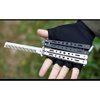WANLIAN Beautiful comb,Beautiful comb Stainless Steel Folding Practice Combs Hair Styling Tools for Sport Outdoor Use(Silver)