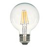 Satco S9564 Medium Bulb in Light Finish, 4.38 inches, 810Lm/Meduim Base, Decorative Globe G25-Shape