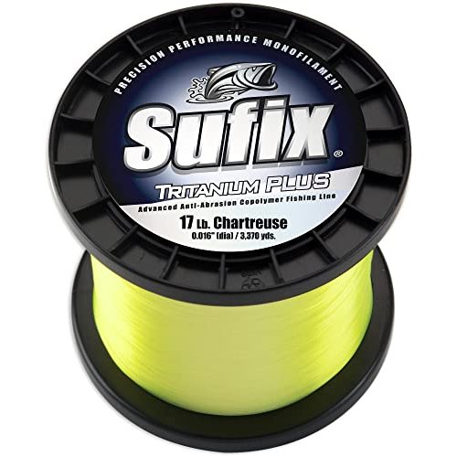 Sufix Tritanium Plus 1-Pound Spool Size Fishing Line (Chartreuse, 20-Pound)