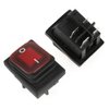 Red Green Light DPST ON-OFF Snap in Boat Rocker Switch 4 Pin 2 Position Waterproof Dustproof Red Green Lamp Rocker Switch 220V Rated Voltage 4 Pcs/Set