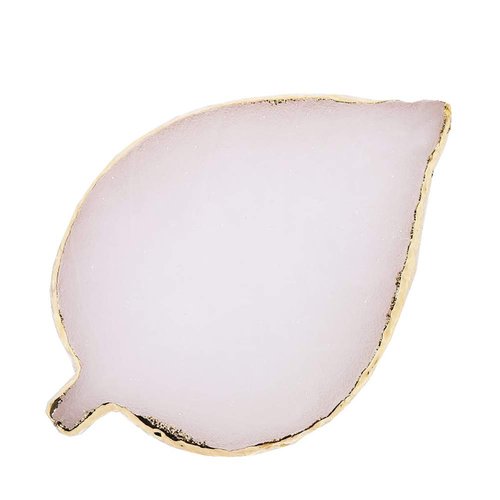 1 Pcs Leaf Resin Nail Art Palette Painting Makeup Palette Tray Cosmetic Nail Gel Polish Colors Mixing Pallet White