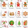 52 Pcs Christmas Gingerbread Man Party Hanging Swirl Decorations, Merry Gingerbread Man Snowflake Christmas Tree Ceiling Hanging Streamers Swirl for Xmas Winter New Year Holiday Party Supplies