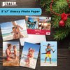 Premium Glossy Photo Paper, 5 x 7 inch, 100 Sheets, 200gsm, by Better Office Products, 5 x 7, 100-Count Pack