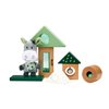 Eichhorn - Baby Hipp Sound Building Blocks with Plush Donkey with Sound Function, 8-Piece Set, 100% FSC Certified Beech Wood, from 1 Year