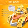Super Wings Race Car Toys, 5 in Golden Boy Spinning Tops and Race Car Toys for Kids, 2-in-1 Mode Vehicle Toys Cars for 3 4 5 6 7 8 Year Old Boys