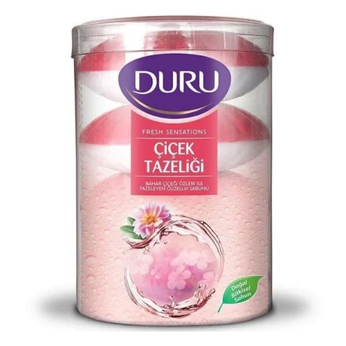 Duru Fresh Sensations Body Wash, Flower Infusion, 2 Count (4Bars, each 5.29oz) Total 8-Bars = 42.32oz