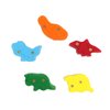 Atomik Rock Climbing Holds Set of 5 Screw-On Dinosaur Footholds in Assorted Bright Tones