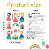Partywind Glitter Princess Temporary Tattoos for Girls Party Favors, Princess Fairy Birthday Decorations Party Supplies, Tattoo Stickers for Kids Goodie Bag Stuffers Fillers