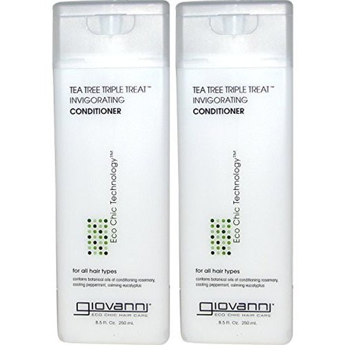 Giovanni Tea Tree Triple Treat Invigorating Hair Conditioner - 8.5 Oz (Pack of 12)