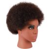 Kalyx African American Mannequin Head with 100% Human Hair Kinky Curly Hair Hairdresser Practice Styling Training Head Cosmetology Manikin Doll Head for Dye Cutting Braiding(137B)