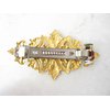 Generic Gold or silver metal filigree with leaves hair clip barrette (Primary color: Silver), 1 Count (Pack of 1)