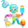 AMCHSURI Toddler Bath Toys, Bathtub Toys for Kids Ages 2-4 4-8 Year Old Boys Girls, Shower Wall Toys with Pipes and Valves That Toddlers with Interactive Features for Cognitive Development