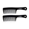 Amelia Beauty Products - 9in Plastic Detangling Rake Shampoo Curly Thick Hair Comb for Women and Men With Curly Hair - Great for Curly Hair Types | Peines Para Cabello - Hair Care 2-Pack Comb