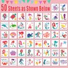 Partywind Mermaid Party Supplies for Girls, Individually Wrapped Sheets Mermaid Temporary Tattoos for Kids Party Decorations Favors, Under Sea Ocean Games Goodie Bag Stuffers (50 Styles)