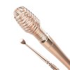 Spring Ear Wax Cleaner Tool Set Ear Cleaner Ear Cleaner Tool Ear Wax Removal Spoon Double Ended with Stainless 360° Spiral Ear Massage Cleaning Tool Ear Cleaner Cleaning Brush and Storage Box Gold