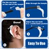 SMARTTOP Eyeglass Ear Grip - Soft Comfortable Anti-slip Holder, Silicone Ear Hook, Eye glass Temple Tips Sleeve Retainer for Glasses, Sunglasses 14pairs(US-S-22A-Clear)