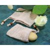 PPhtony 3pcs Soap Bag Net Pouch Saver Pocket Soap Lifting Pads Natural Sisal Jute Foaming Mesh Body Scrubber Bath Exfoliator Exfoliating Drying Soap Holder for Shower Gift DIY Craft (10x12cm, Apricot)