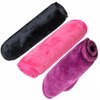 Makeup Remover Cloth Cleansing Towel 3 Pack - Chemical Free - Move Makeup Instantly with Just Water (Black, Rose and Burgundy)