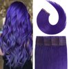 Tape in Hair Extensions Lila 100% Remy Human Hair Extensions Silky Straight for Fashion Women 20 Pcs/Package(18Inch #Lila 40g)