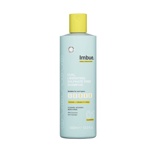 Imbue Curl Liberating Sulfate Free Shampoo for Wavy and Curly Tresses - Enhances Curls, Fights Frizz and Dryness | 13.5 fl oz, Curly Girl Compliant & Vegan Formula