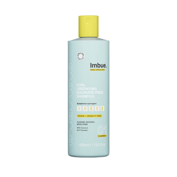 Imbue Curl Liberating Sulfate Free Shampoo for Wavy and Curly Tresses - Enhances Curls, Fights Frizz and Dryness | 13.5 fl oz, Curly Girl Compliant & Vegan Formula