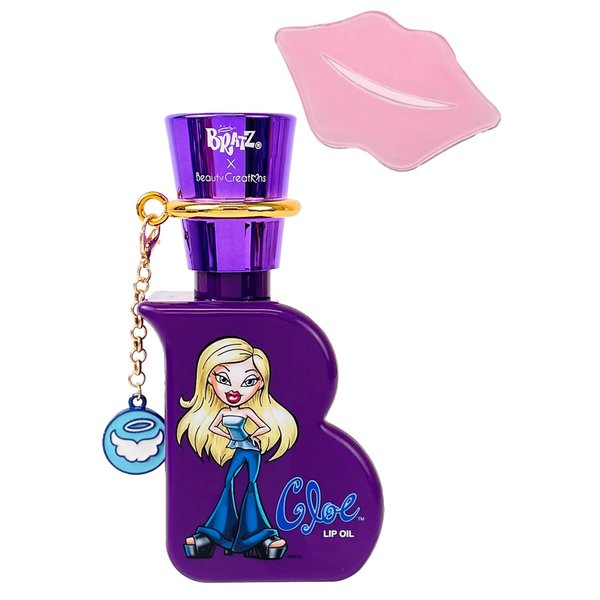 Glam Lux Beauty Bundle Beauty Creations X Bratz Vanilla Scented Lip Oil w Collagen Lip Mask Moisturizing & Shiny Lip Gloss (Cloe, 1 count)
