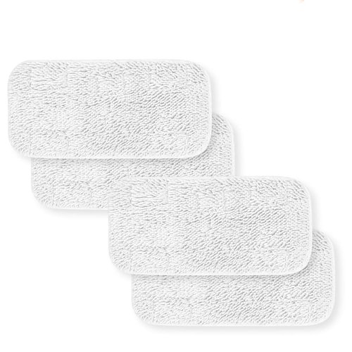 HYCLES Replacement Sienna Luna Cloth Pads Microfiber Mop Pads 4 Pcs for Steamer Head SSM-3006 Washable Cleaning Pads for Floor