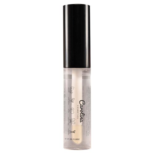 Carolina COSMETICS - Clear Quartz Lip Gloss with Sunflower Seed Oil - Hydrating, Vegan, Gluten-Free, Non-Sticky - With Cacao and Grape Seed Oils - Nourishing Formula for Luscious Lips - 5g/0.18oz
