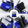 Veemoon Baby Stroller Stroller Golfs Cart Model Cart Model Mini Cart Back Action Cart Cart Figurine Statue Lovers Vehicle for Boys Girls Blue 1: 20 Scale Vehicle Stroller Couples (Blue)