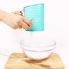 Webake Flour Sifter 3 Cup Stainless Steel Baking Sifter with Rotary Hand Crank